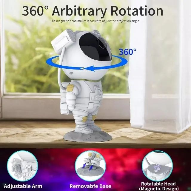 Projetor Astronauta caixa de som blutooth embutida (Jk Eletrônicos - Foto 5