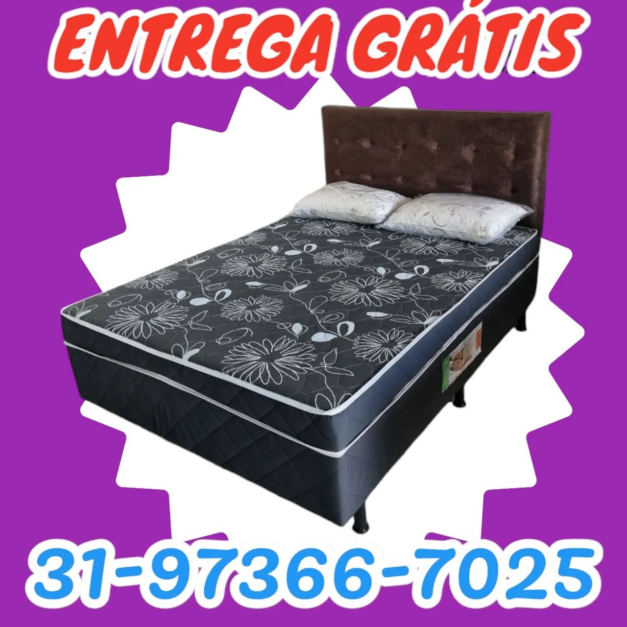 CAMA CASAL / CAMAS NOVAS / D33 6CM DE ESPUMA 