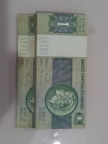Notas Antigas Dinheiros Um Cruzeiro - Foto 2