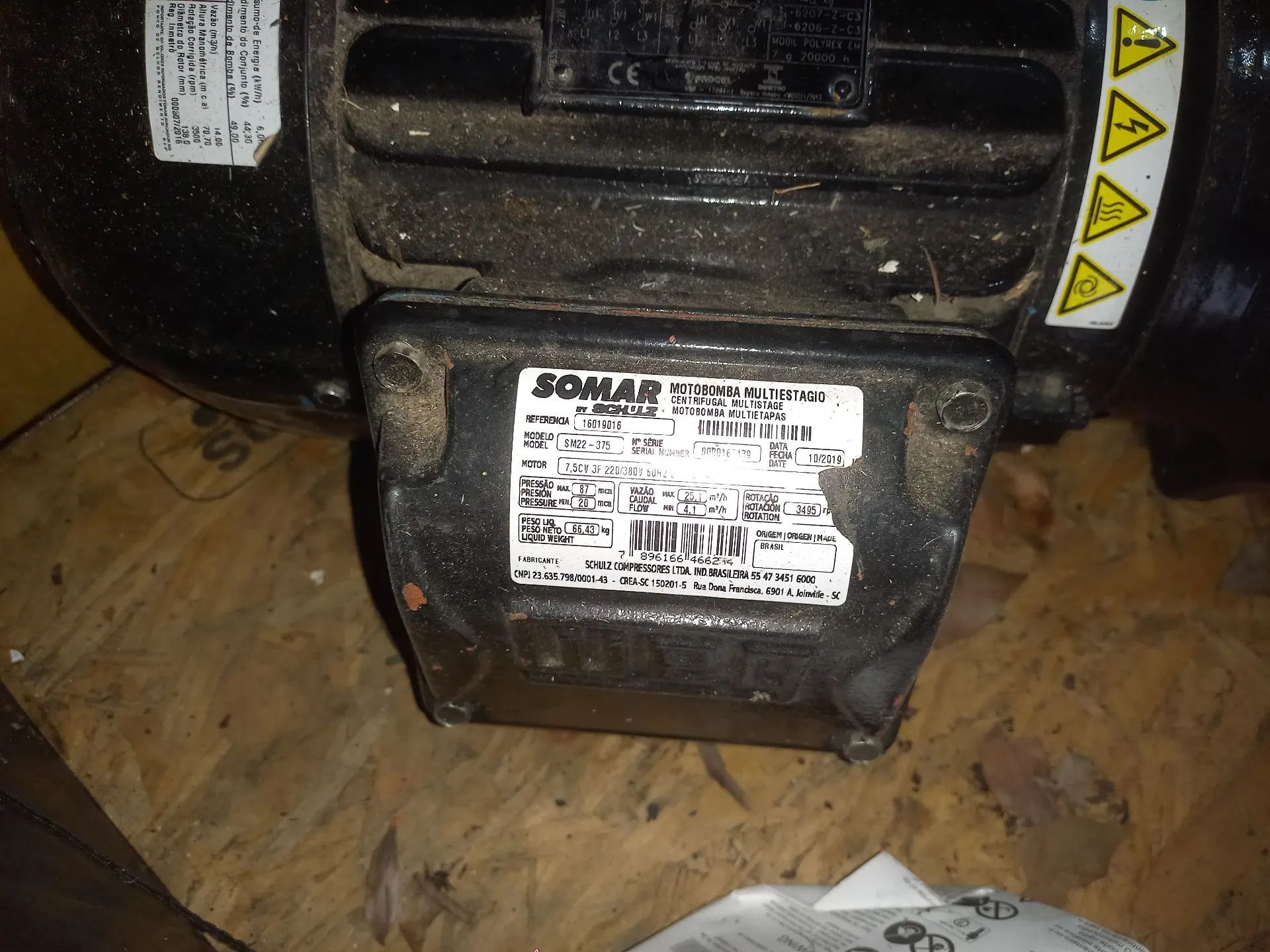Bomba d'água IRRIGAÇAO multi estagios- 7,5 CV .Nova. - Foto 3