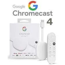 Google Chromecast with Google TV GA01919-US 4ª geração de voz 4K 8GB snow com 2GB  - Foto 4
