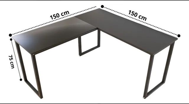 Mesa Estilo Industrial Computador Notebook Escritório 150cm - Foto 3