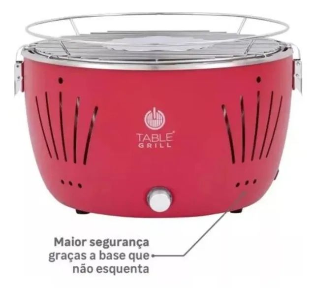 LottusGrill Churrasqueira de mesa a carvão que não faz fumaça - Foto 2