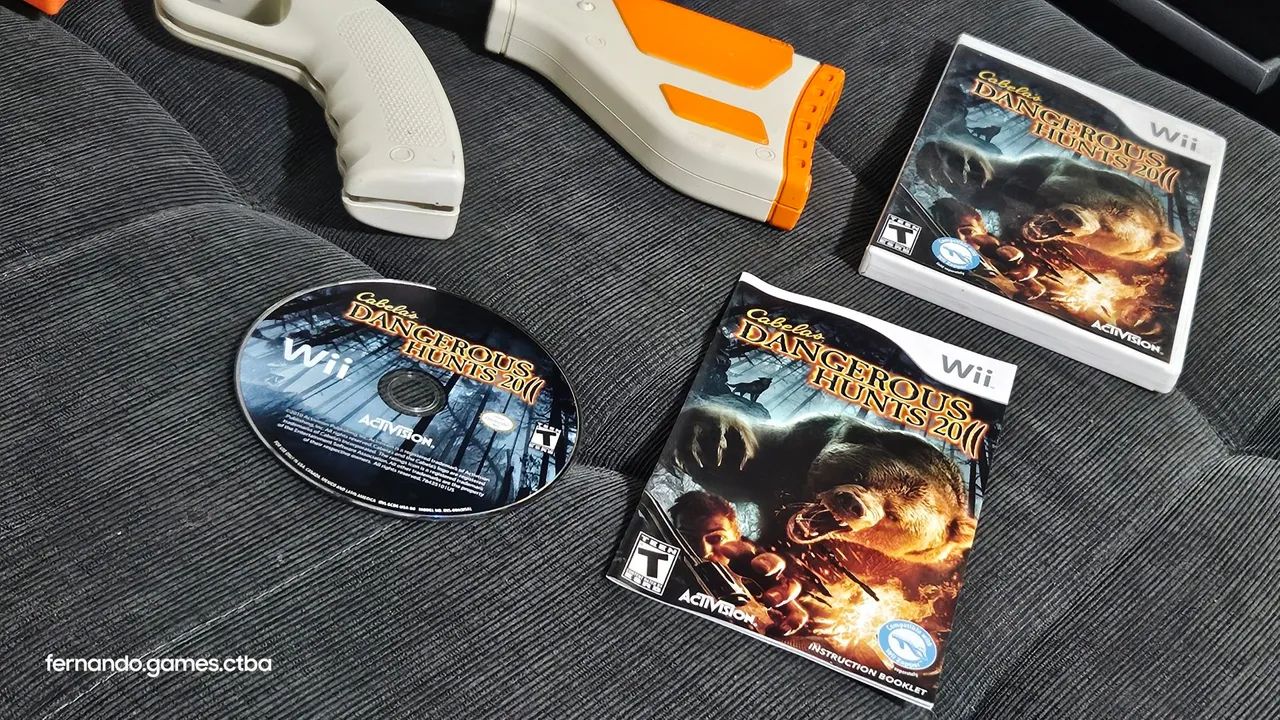 Rifle de Brinquedo Cabela's Dangerous Hunts 2011 para Wii - Foto 2