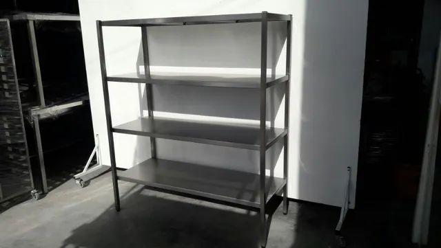 Estante industrial com 4 planos 100% em inox - Foto 2