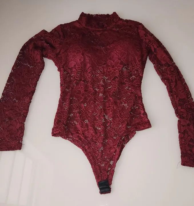 Body renda marsala com bojo - Foto 2