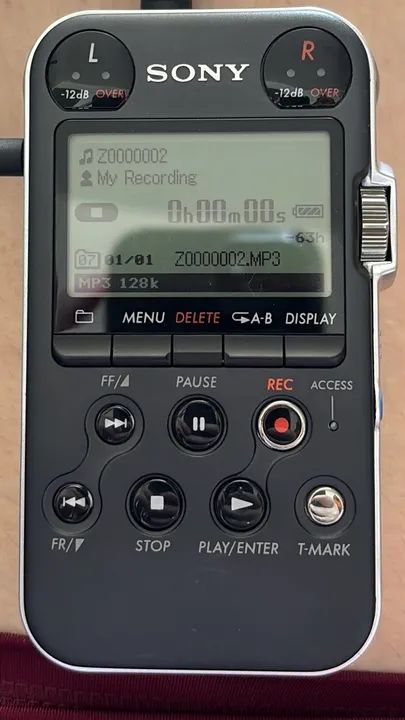 Gravador de voz Sony PCM M10 Raro