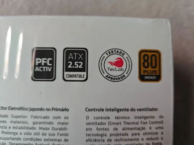 Fonte gamer Duex Pulse Pro atx 500w 80plus - Foto 4