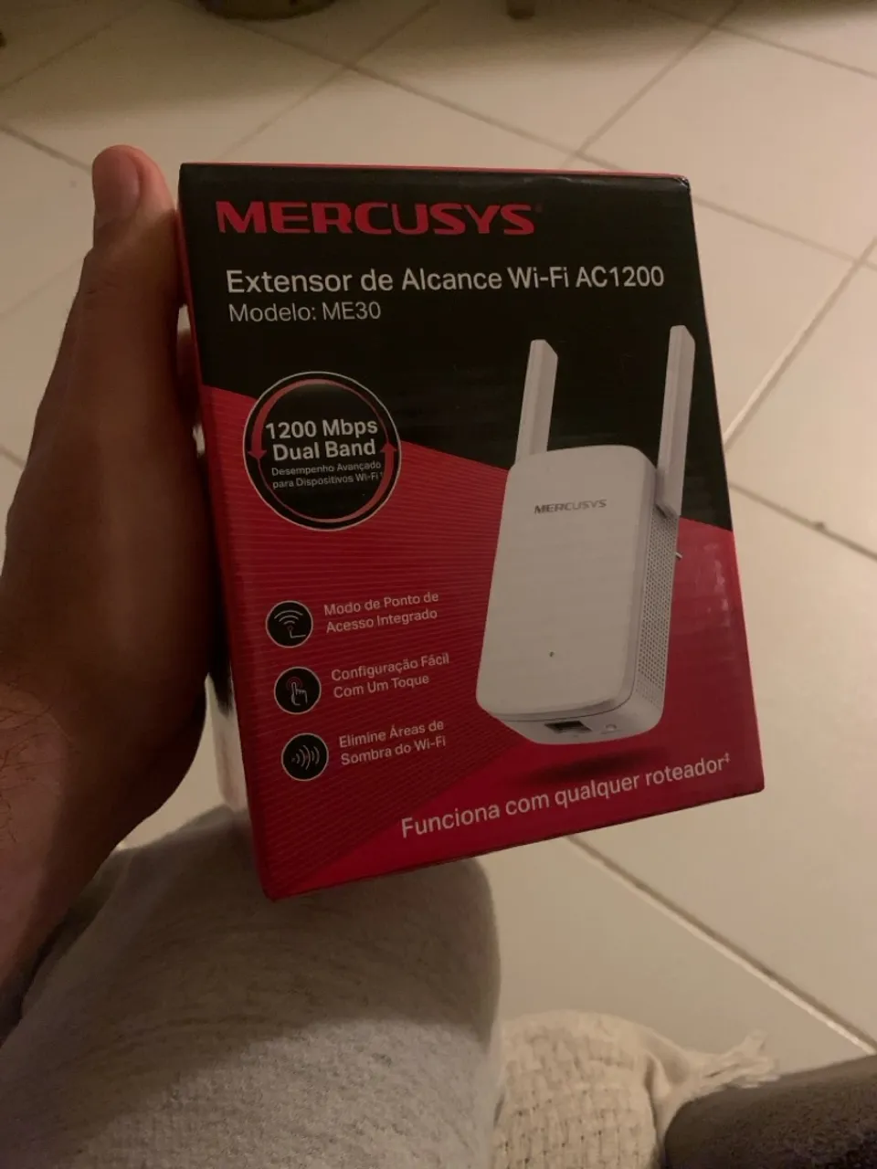 Repetidor Wi-Fi Mercusys ME30 AC1200