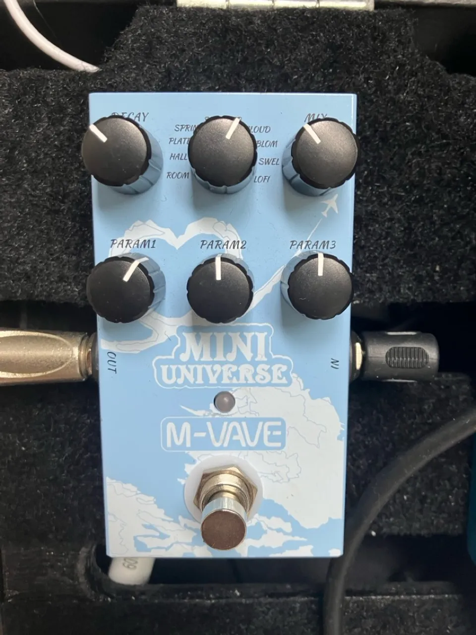 Pedal de Reverb M-VAVE Mini Universe