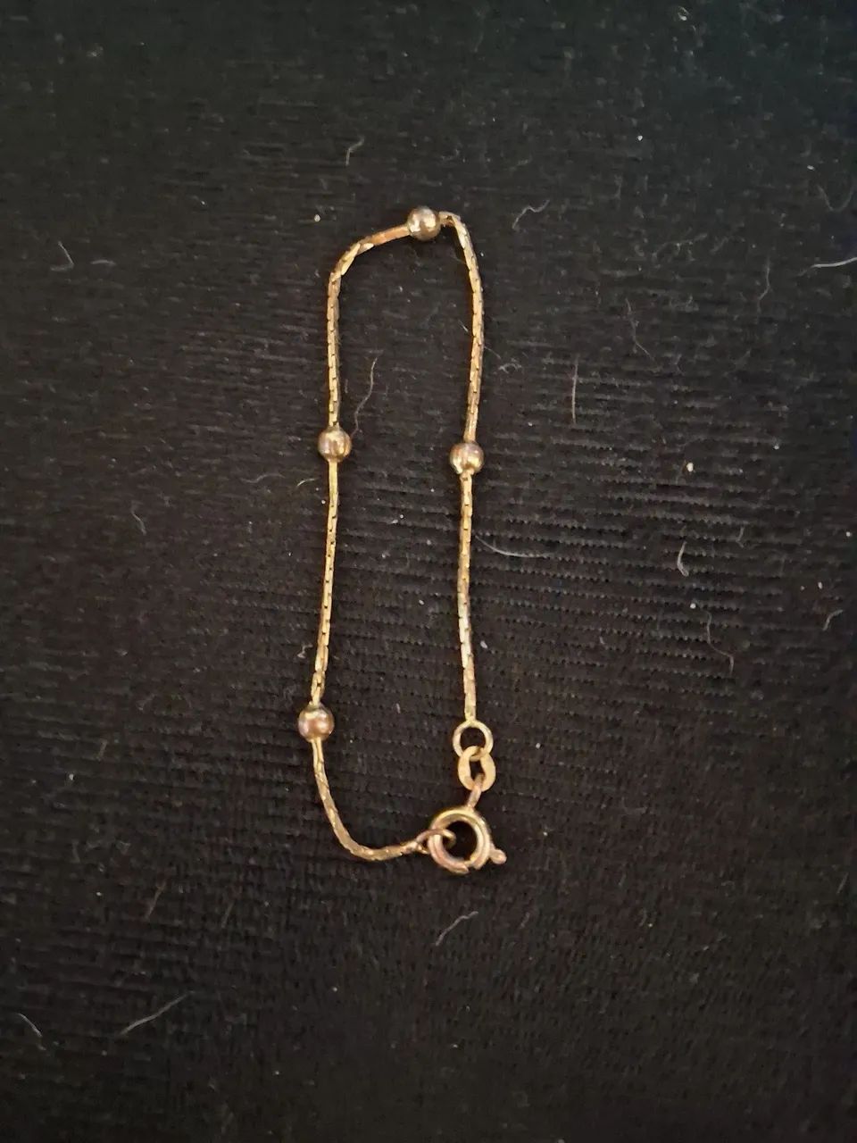 Pulseira banhada a ouro, 15 cm