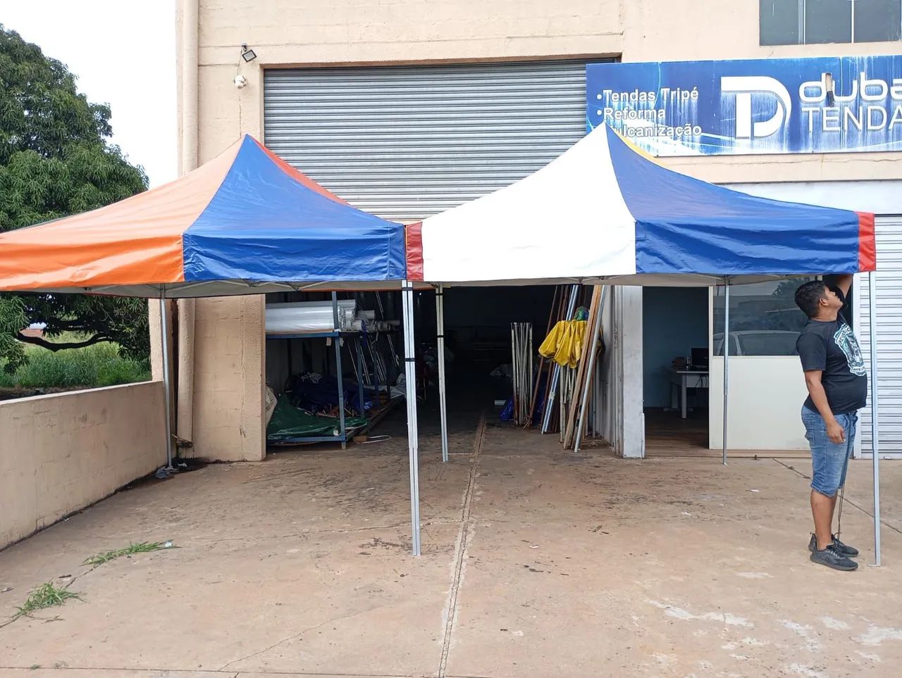 Tenda sanfonada lona PVC ( produto a pronta entrega ).