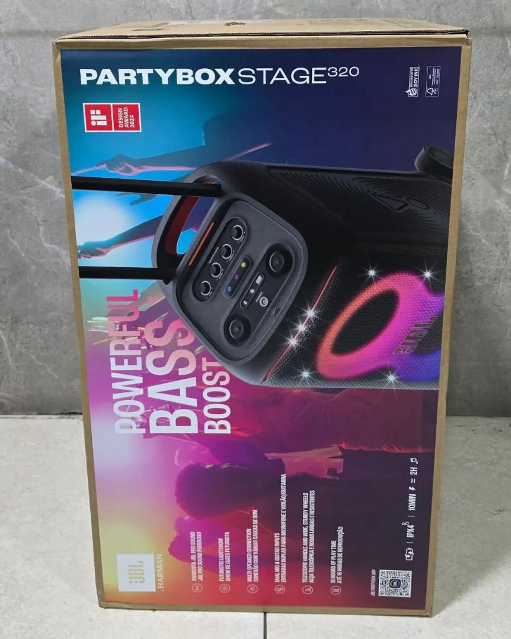 Caixa de Som JBL Partybox Stage 320 - Nova - Foto 2