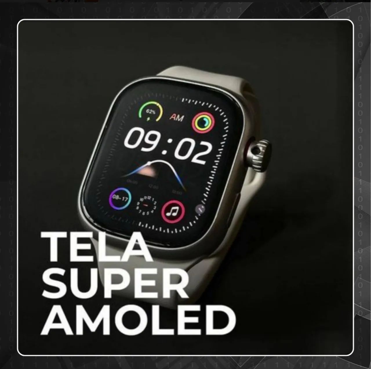Smartwatch Horizon Lite+ c 2 Pulseiras + Fone Bluetooth 