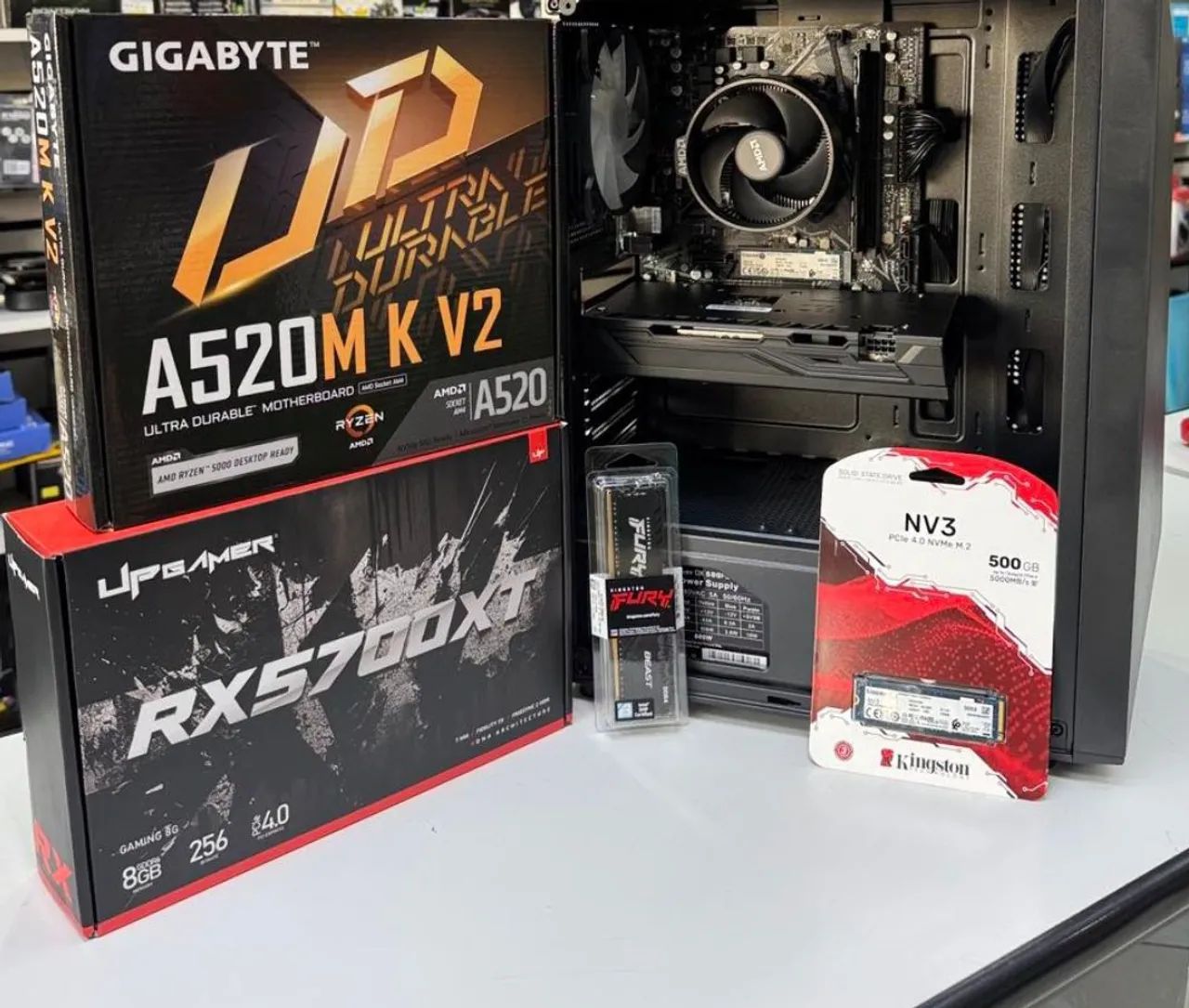 Placa-Mãe Gigabyte A520M K V2 - AM4 - Foto 3