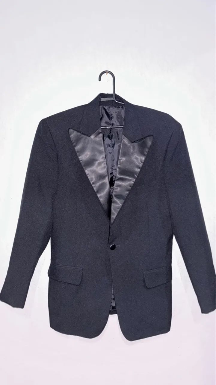 Paletó de smoking, preto