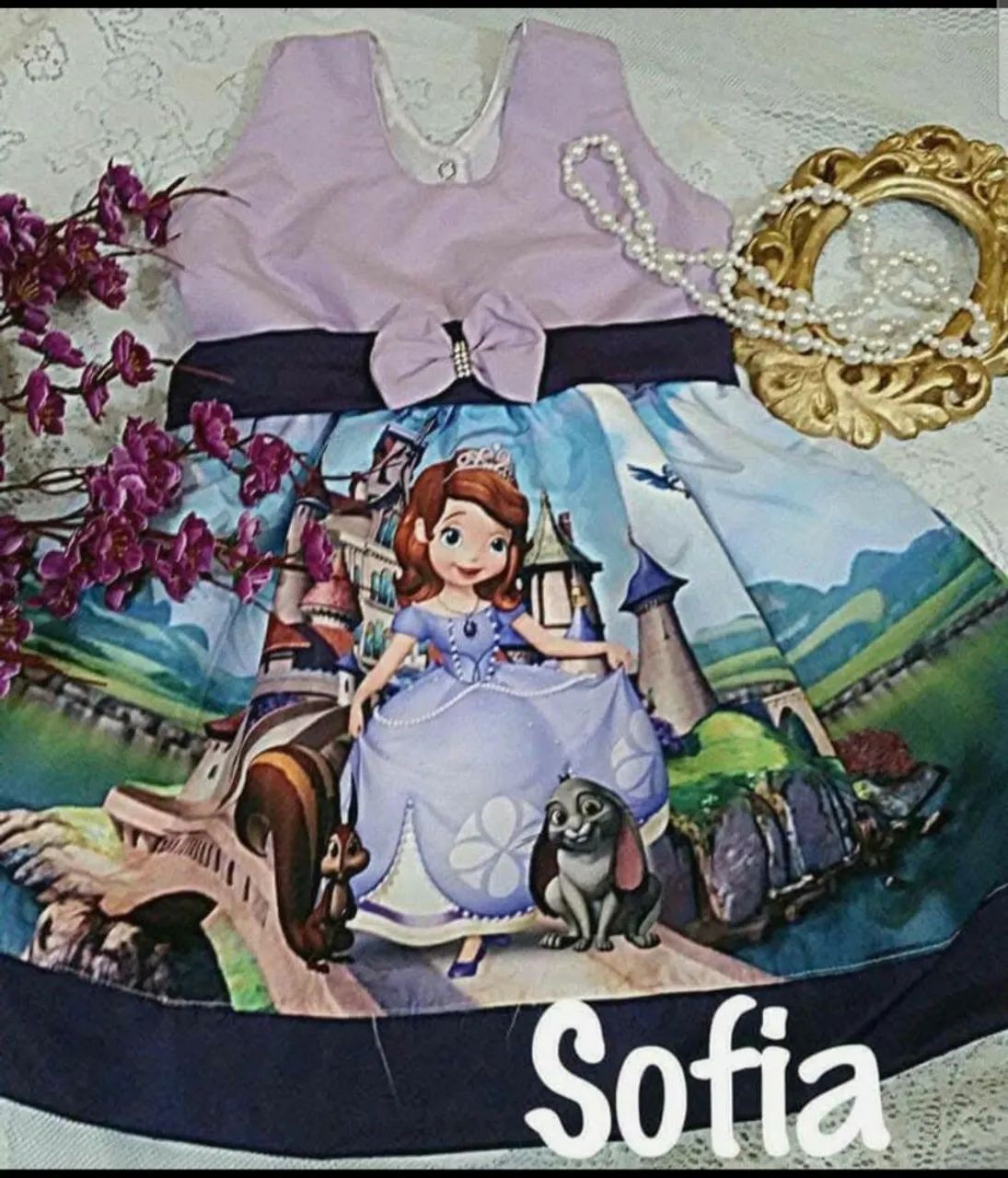 Vestido temático Princesa Sofia 64309622006657120