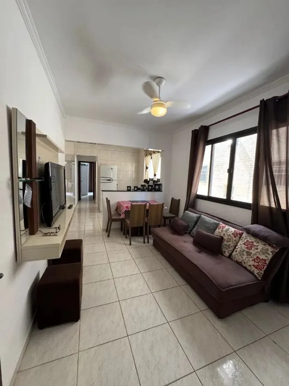 Apartamento para Venda em Praia Grande, Canto do Forte, 1 dormitório, 1 banheiro, 1 vaga