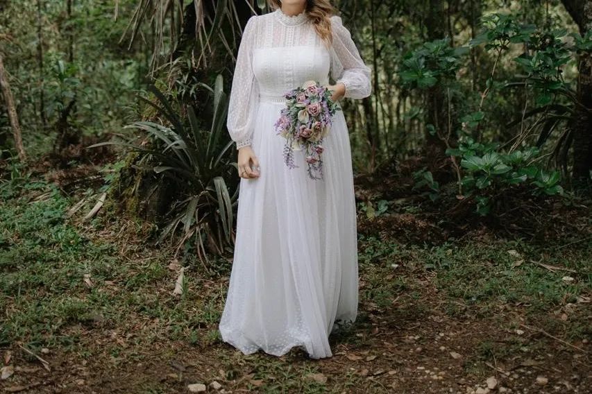 Vestido de noiva estilo Boho 