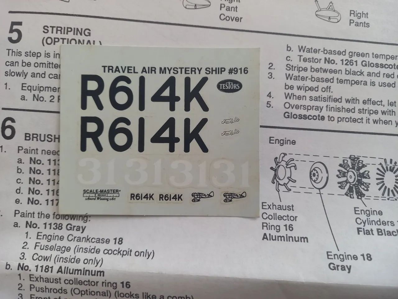 Kit para montar Travel Air Mystery Ship - Modelismo - Foto 4