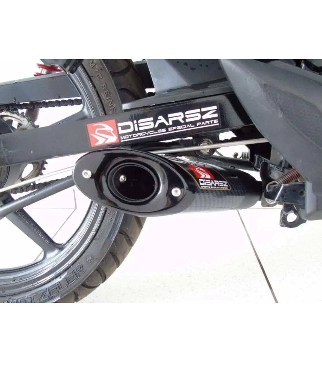 Escapamento esportivo Disarz para moto para fazer 150 e factor 150