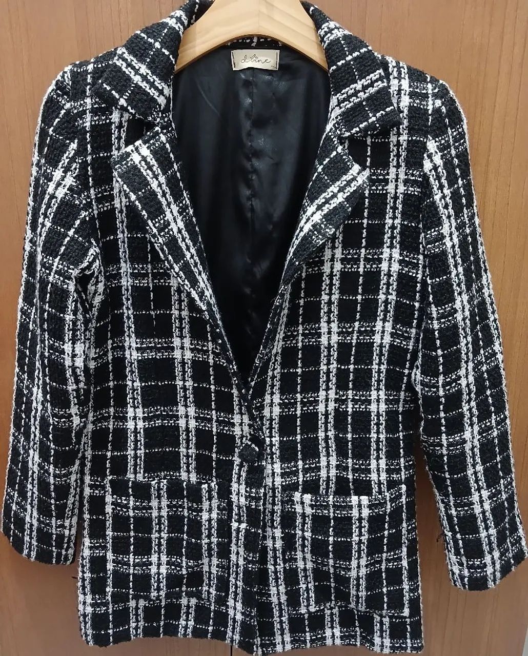 Casaco Tweed Xadrez Feminino 