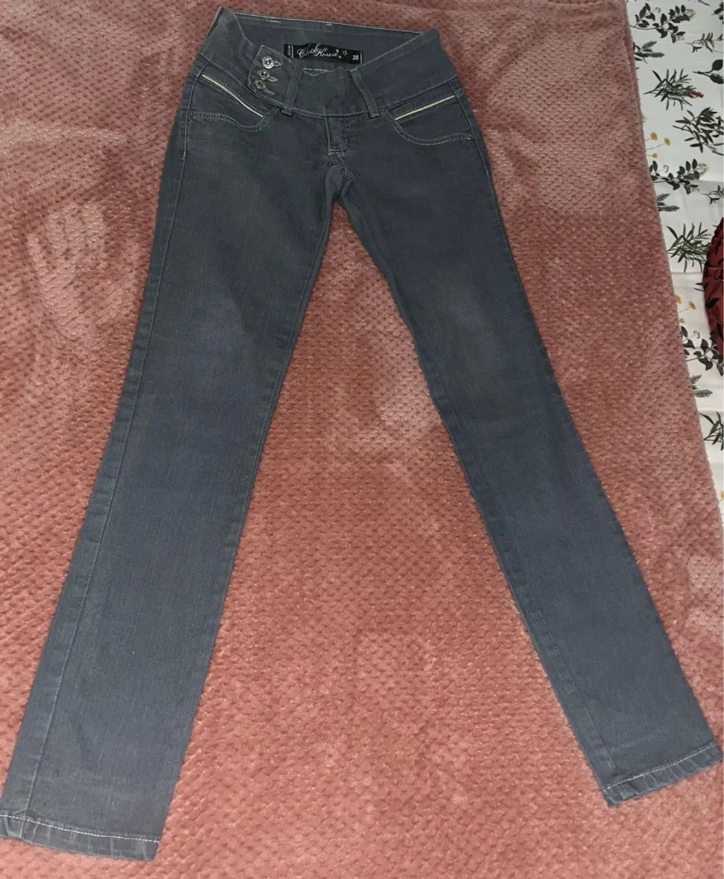 Calça Jeans Cinza 