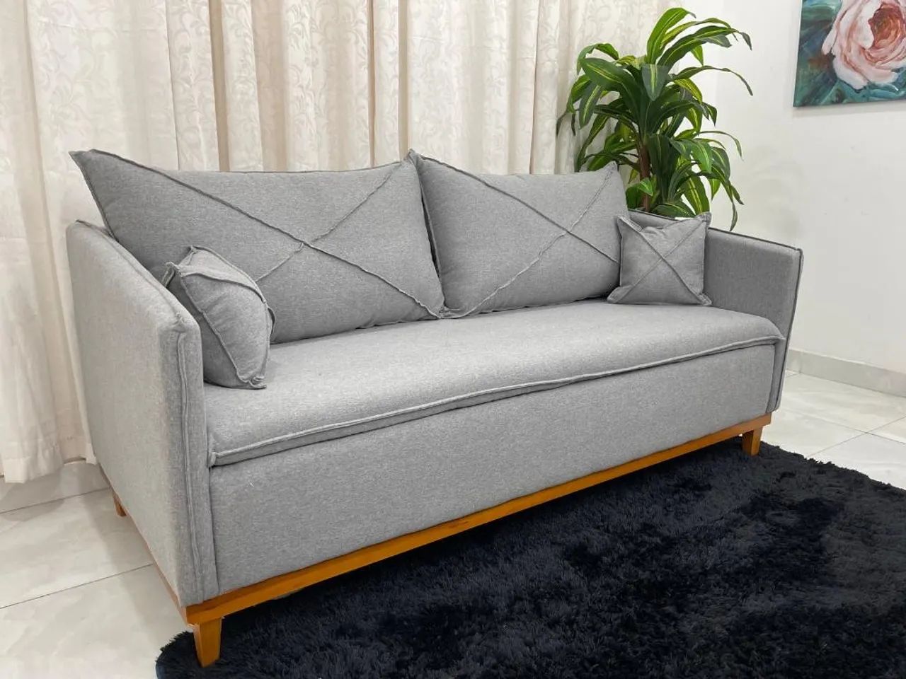 Sofá Living 1.80m Franca Molas Espirais l543