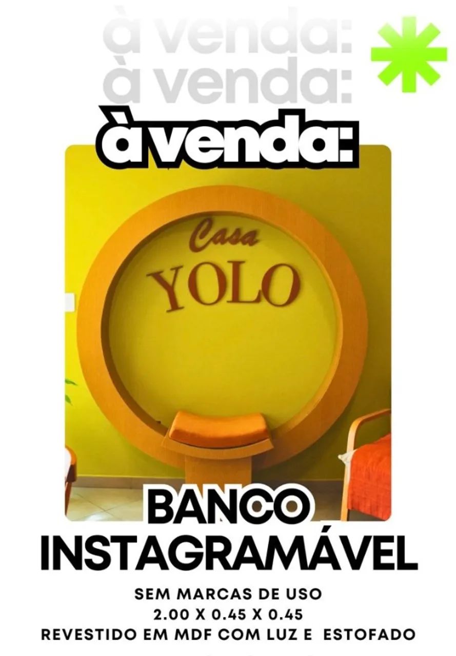 Banco Instagramável