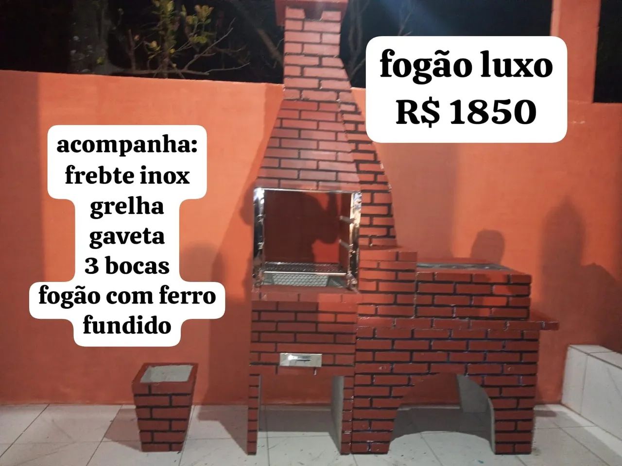 Churrasqueira de tijolo - Foto 4