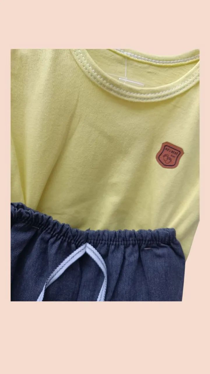 Conjunto Infantil - Camiseta e Bermuda - Foto 2
