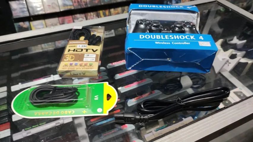 PS4 L2 DESBLOQUEADO NA 12.02 HD-1TB CHEIO DE JOGOS 1 CONTROLE E CABOS - Foto 6