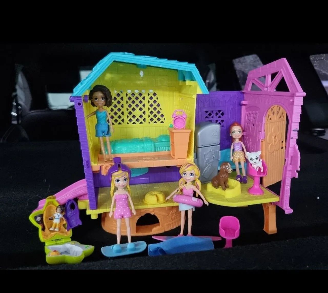 PROMOÇÃO Casa de Boneca Polly Pocket Completa - Original - clubhouse polly pocket - Foto 2