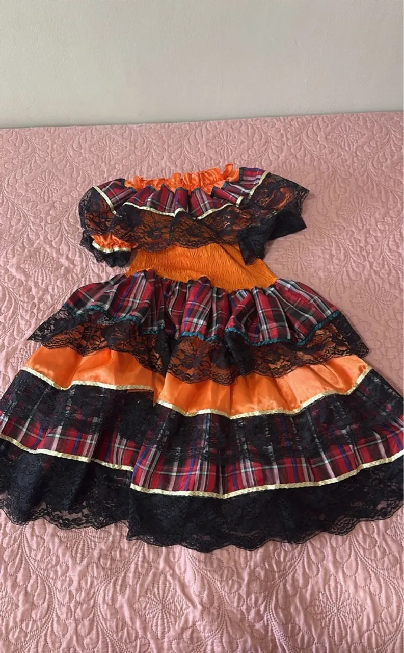 Vestido festa junina colorido
