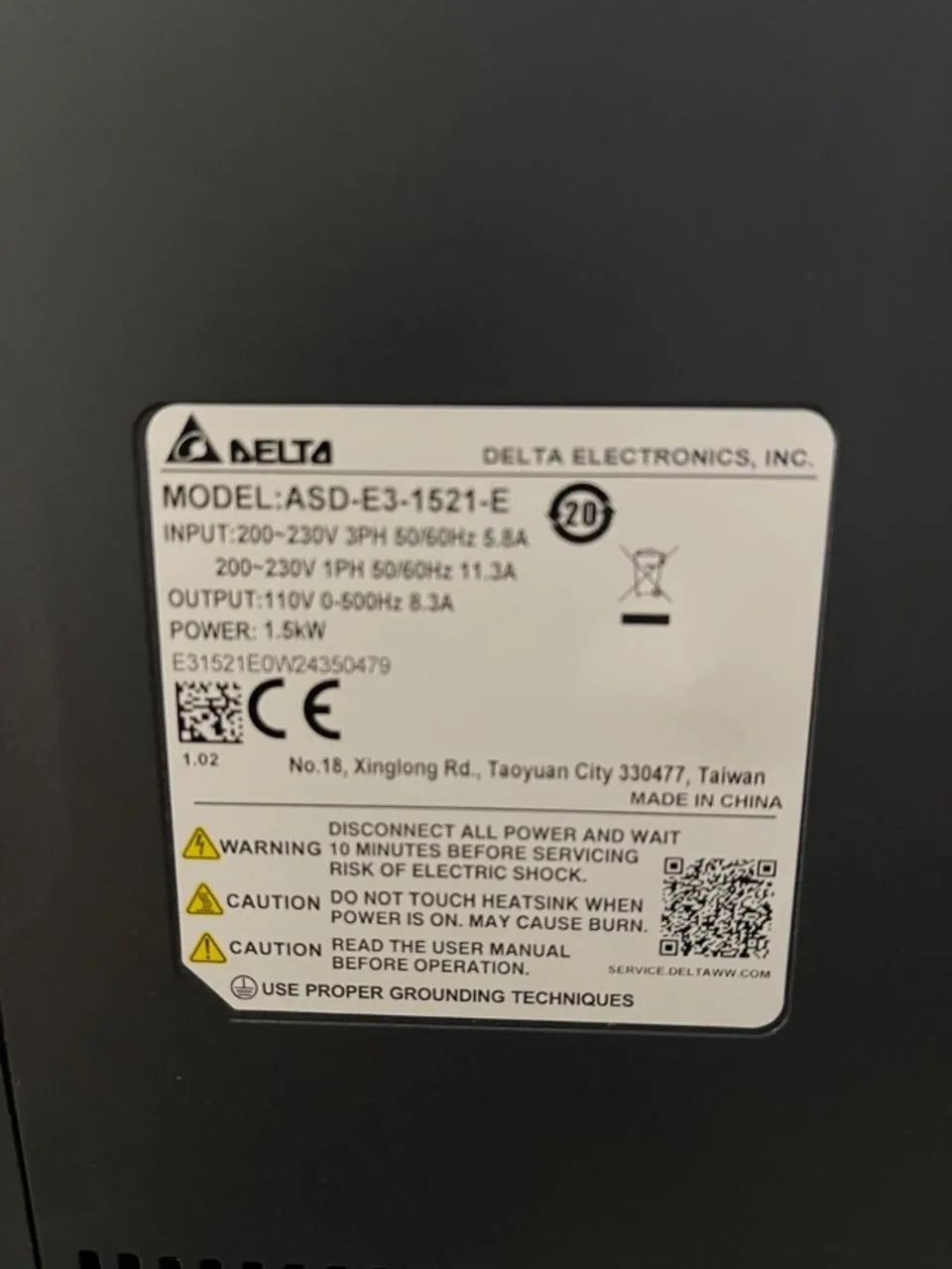Servo Driver DELTA 220VAC 1,5kW NOVO - Foto 3
