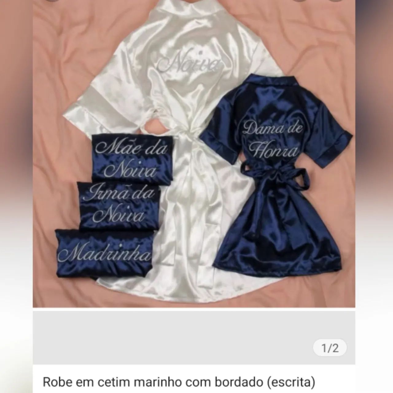 Kit camisola hobie e pantufa "Mãe da Noiva" - Foto 4