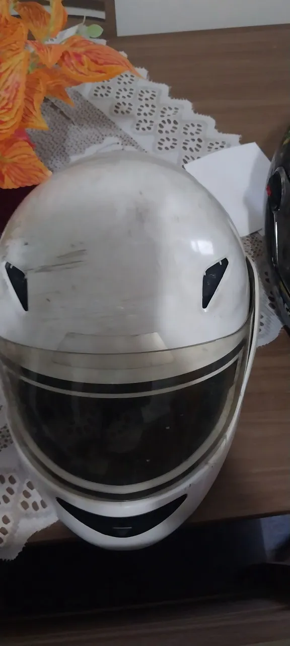 Capacete Branco para Moto