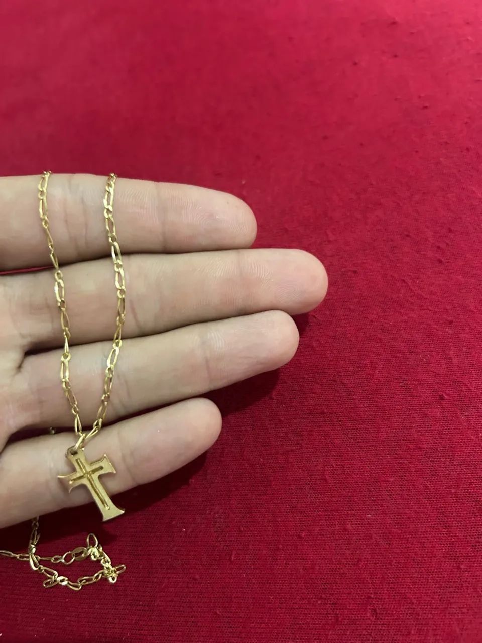 Cordão de Ouro com Cruz - Foto 4