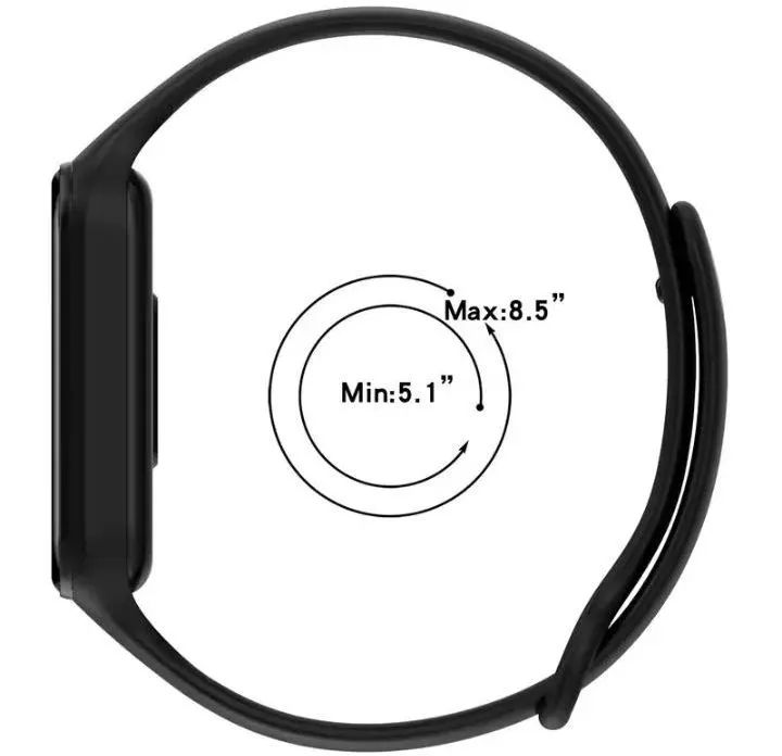 Pulseira silicone para Xiaomi Smartband 8 Active Azul Claro - Foto 2