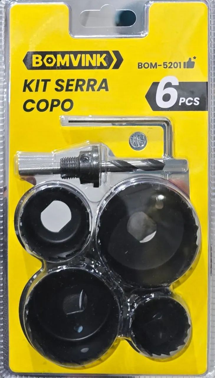 Kit Serra Copo 6 Peças BOMVINK