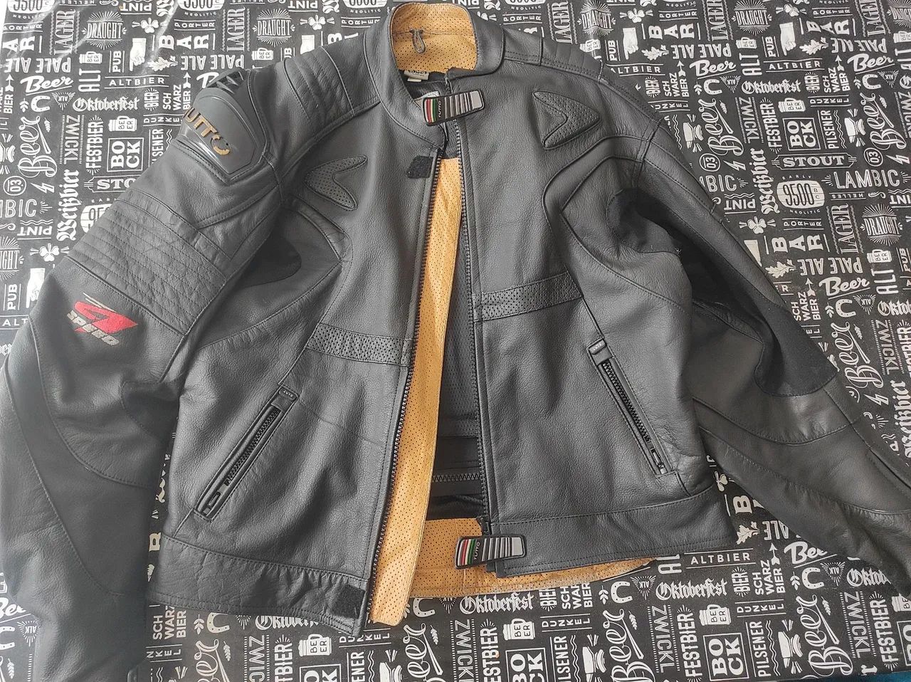 Couro Legítimo Jaqueta De Couro Tutto Motociclista Jaqueta De