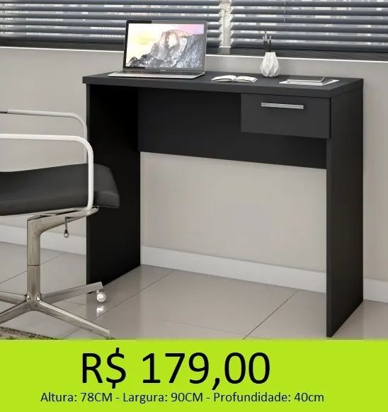 Mesa de escritório 1 gaveta - Foto 2