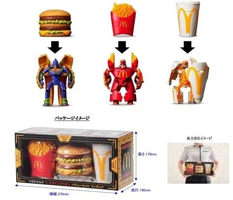 Colecionável Raro McDonald's x Evangelion - Value Set Original do