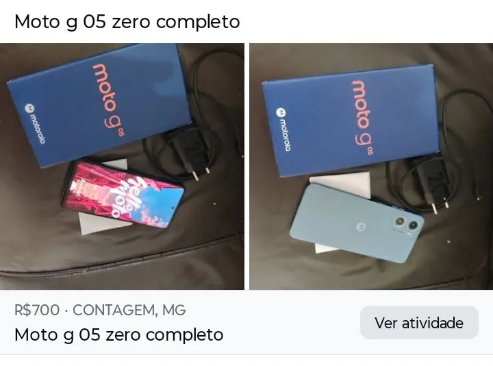 Moto g 05 lançamento 128 gigas 8 ram completo