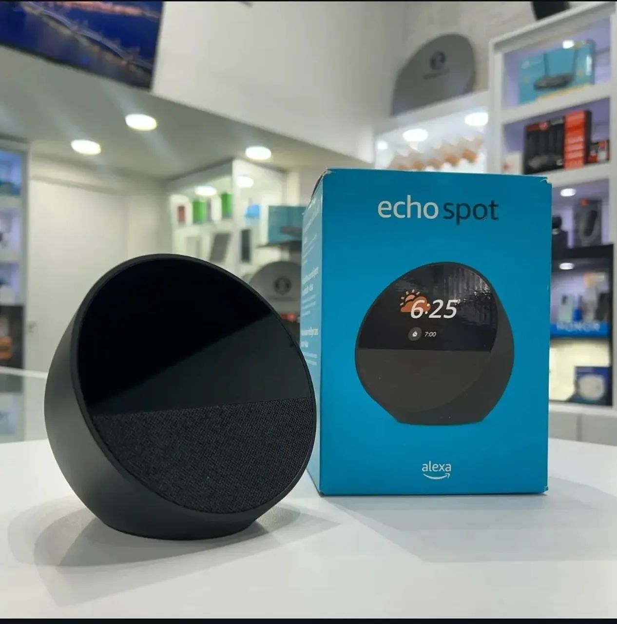 Echo Spot 2024- Smart Speaker - Alexa