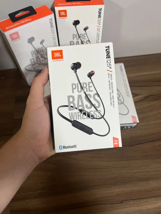 JBL Tune 125 BT, Fone Bluetooth, novos, Lacrados com nota fiscal