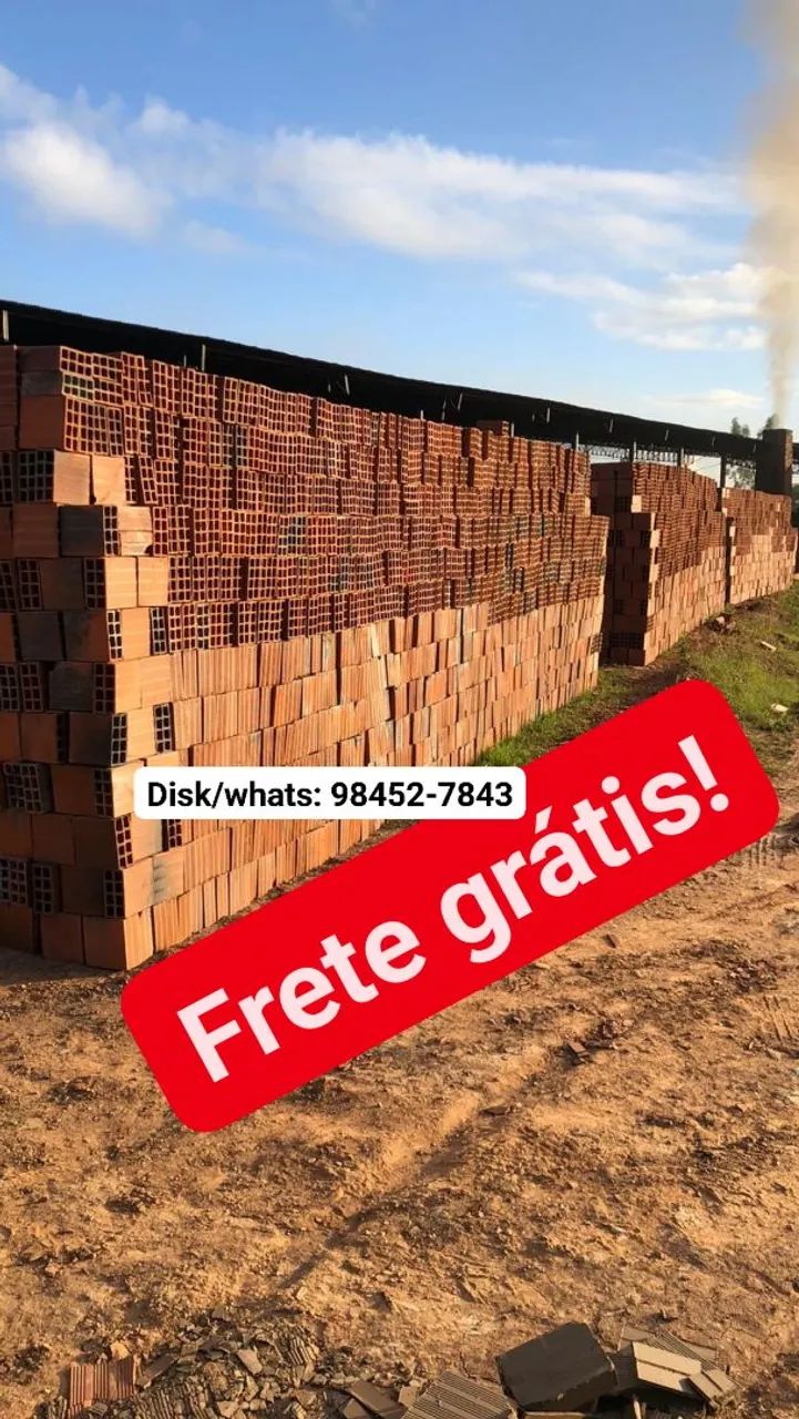 Tijolo Tijolos padronizados e bem cozidos (pague só na entrega)