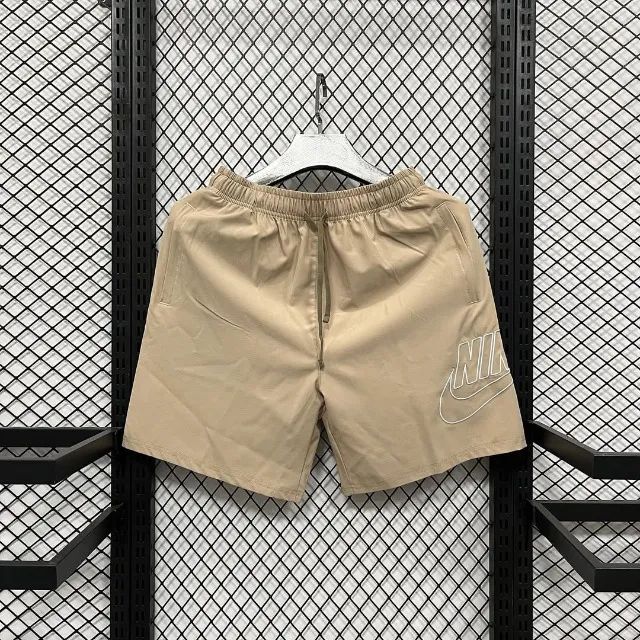 shorts nike bordado dri-fit bege