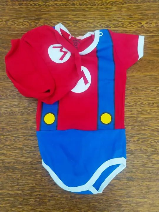 Body Temático Infantil Do Mário 