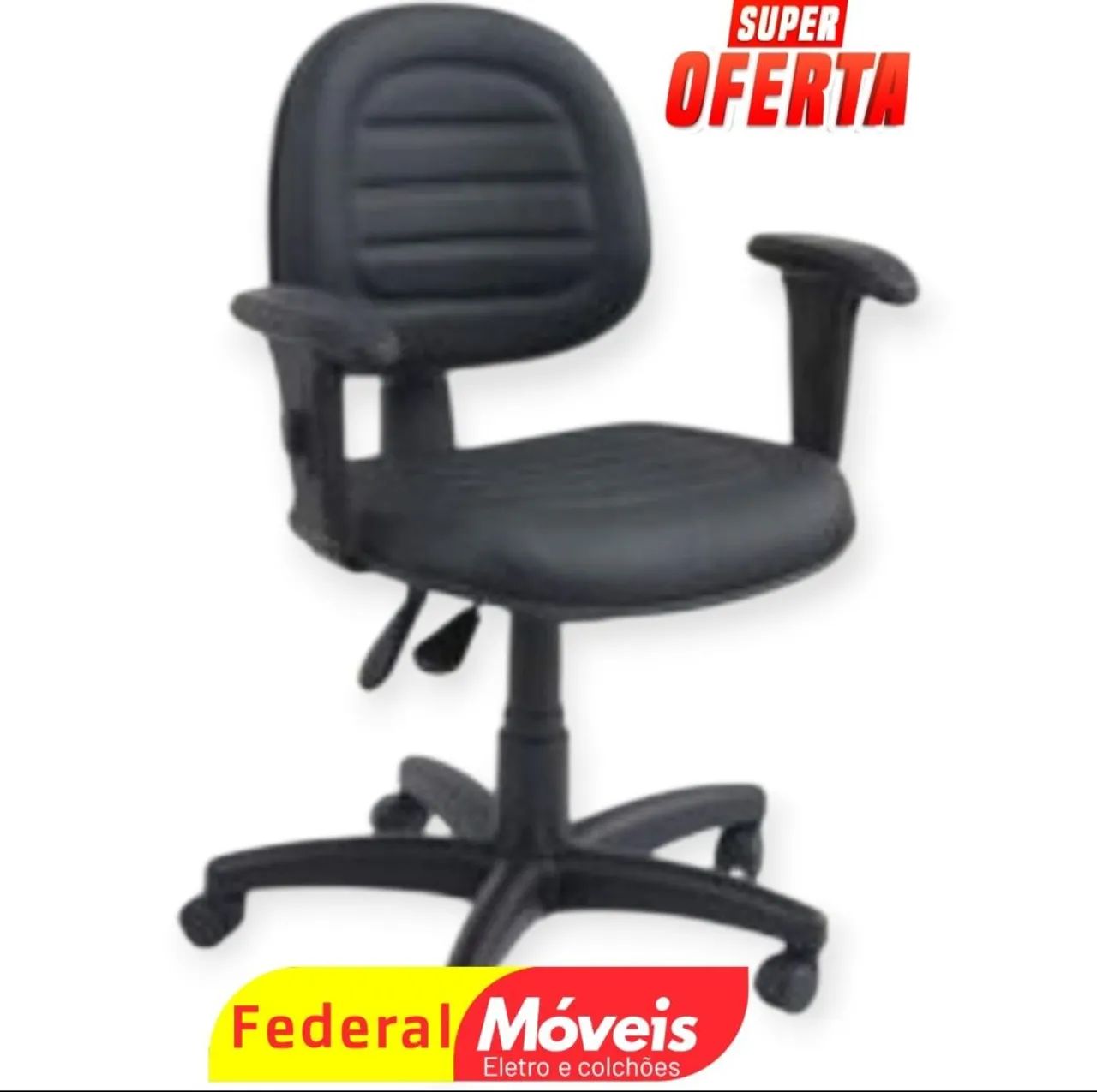 Cadeira Executiva Giratória Baixa - Backup System, Conforto e Qualidade